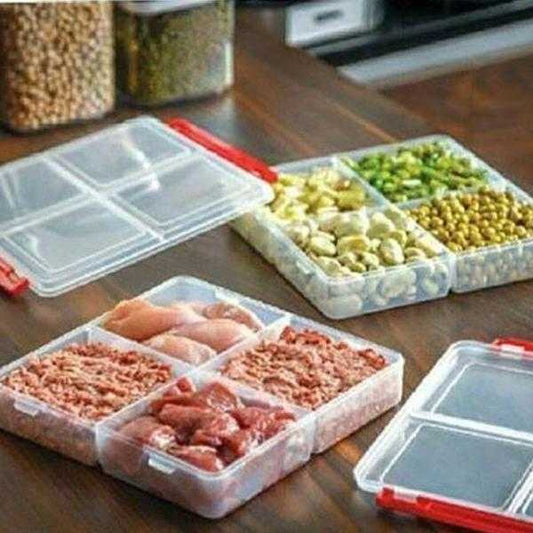 4 Section Freezer Box with Lid