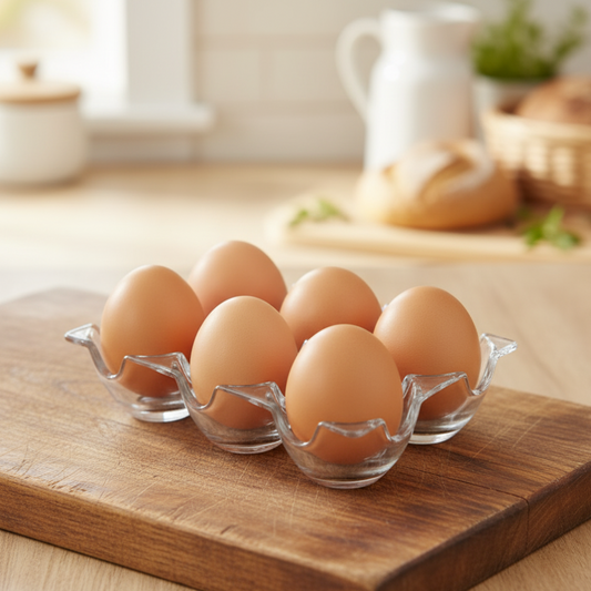 6-Grid Acrylic Eggs Storage