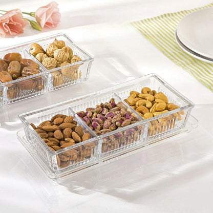 Glass Snack Tray with Lid